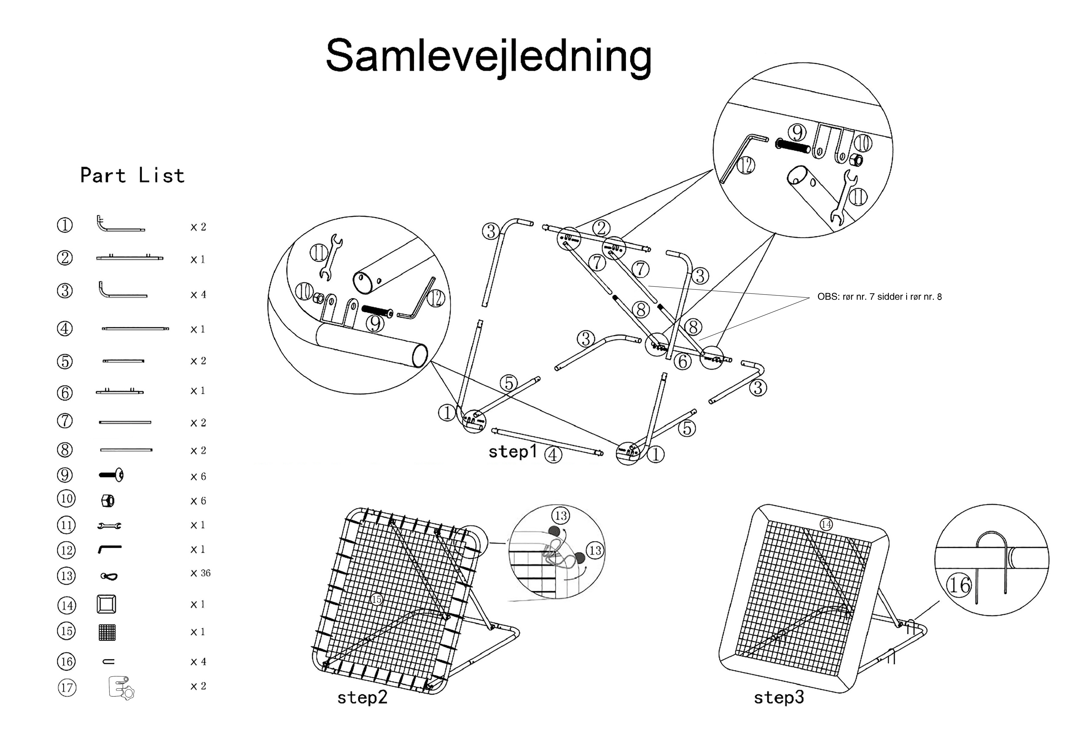 5714 124CM  170CM manual samlevejledning